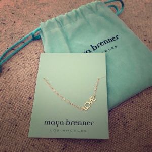 Maya Brenner Rose Gold LOVE bracelet.